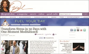 One-Moment Meditation on Oprah.com